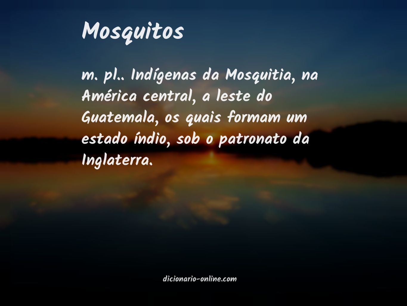 Significado de mosquitos
