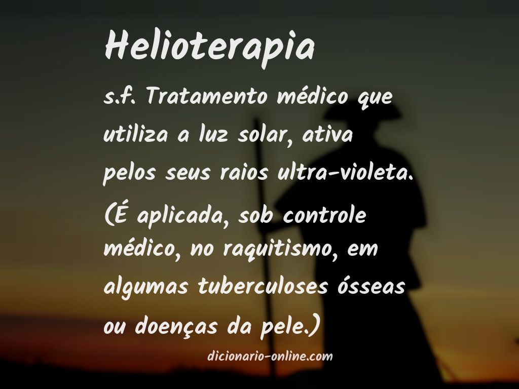 Significado de helioterapia