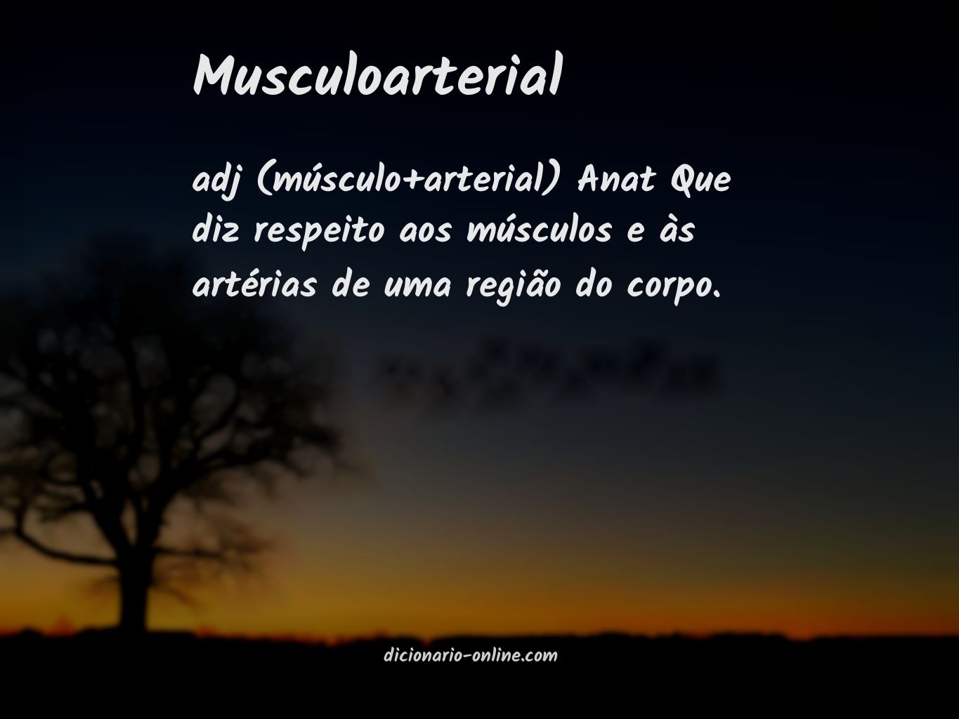 Significado de musculoarterial