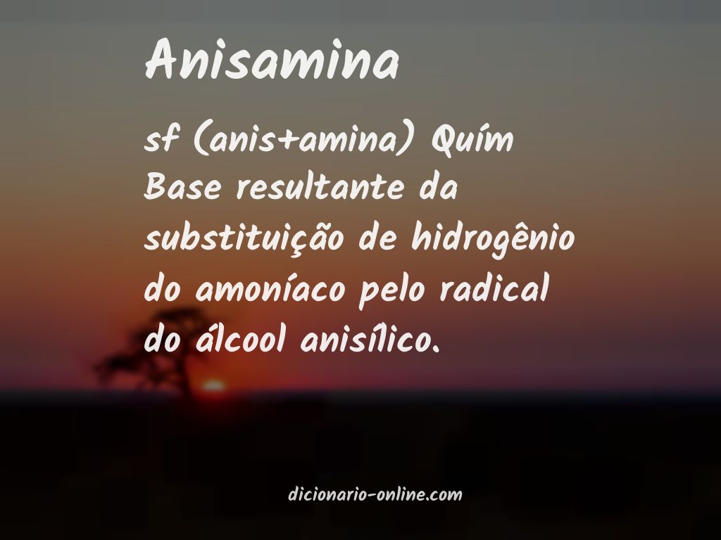 Significado de anisamina