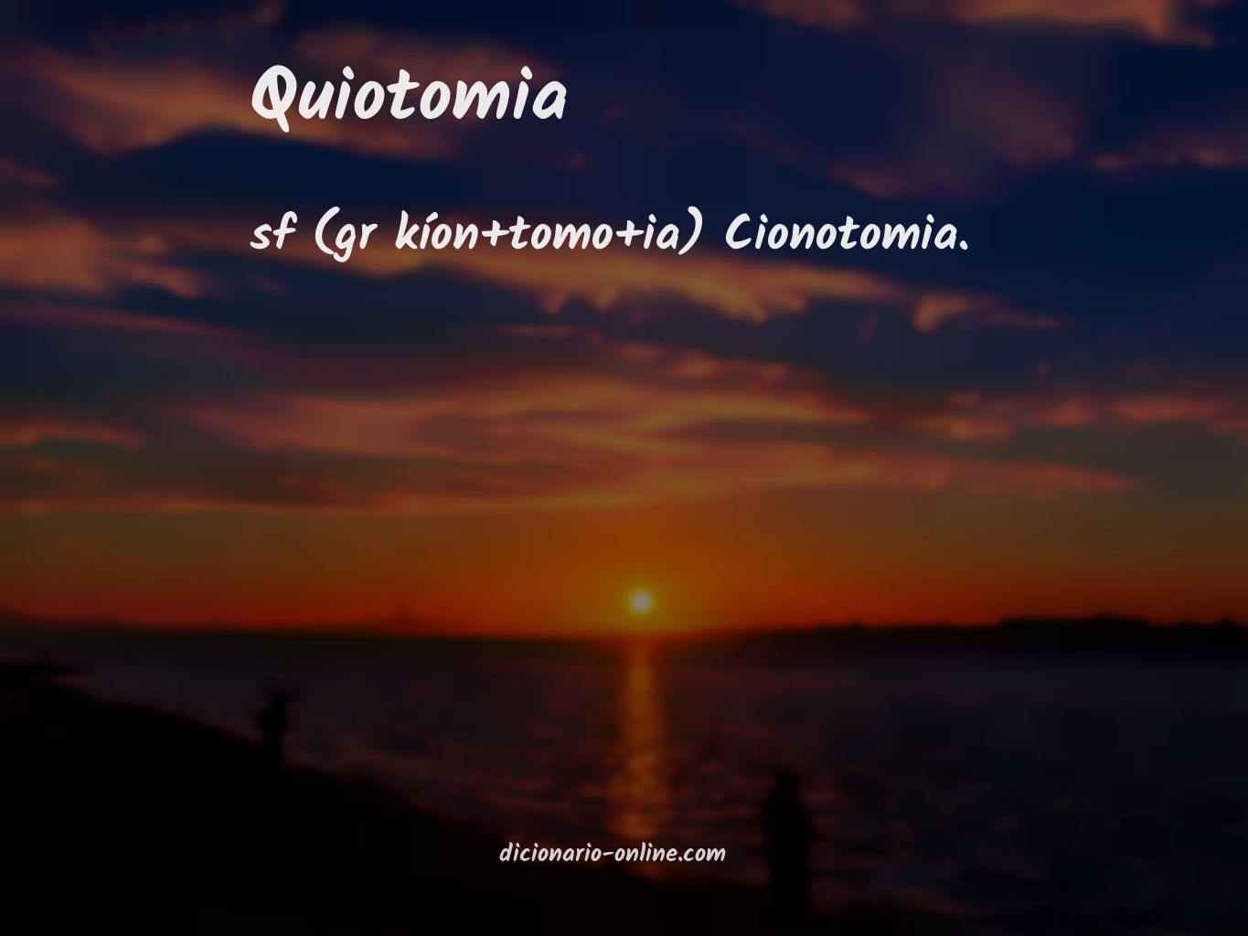 Significado de quiotomia