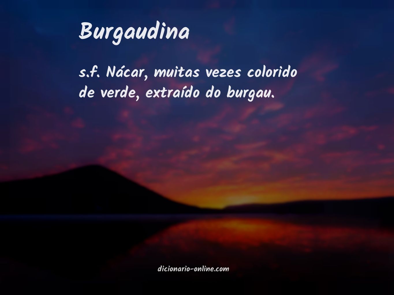 Significado de burgaudina