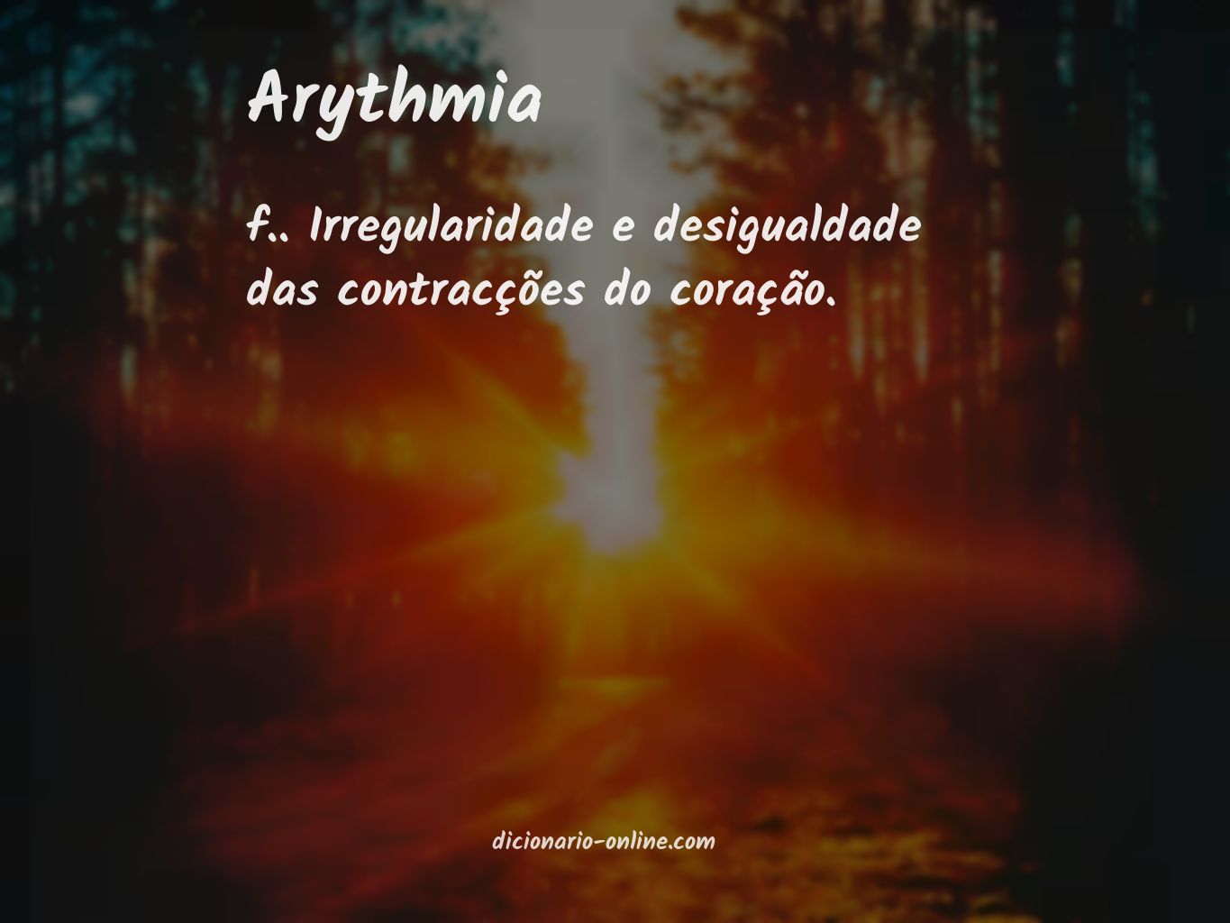 Significado de arythmia