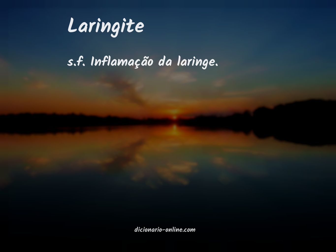 Significado de laringite