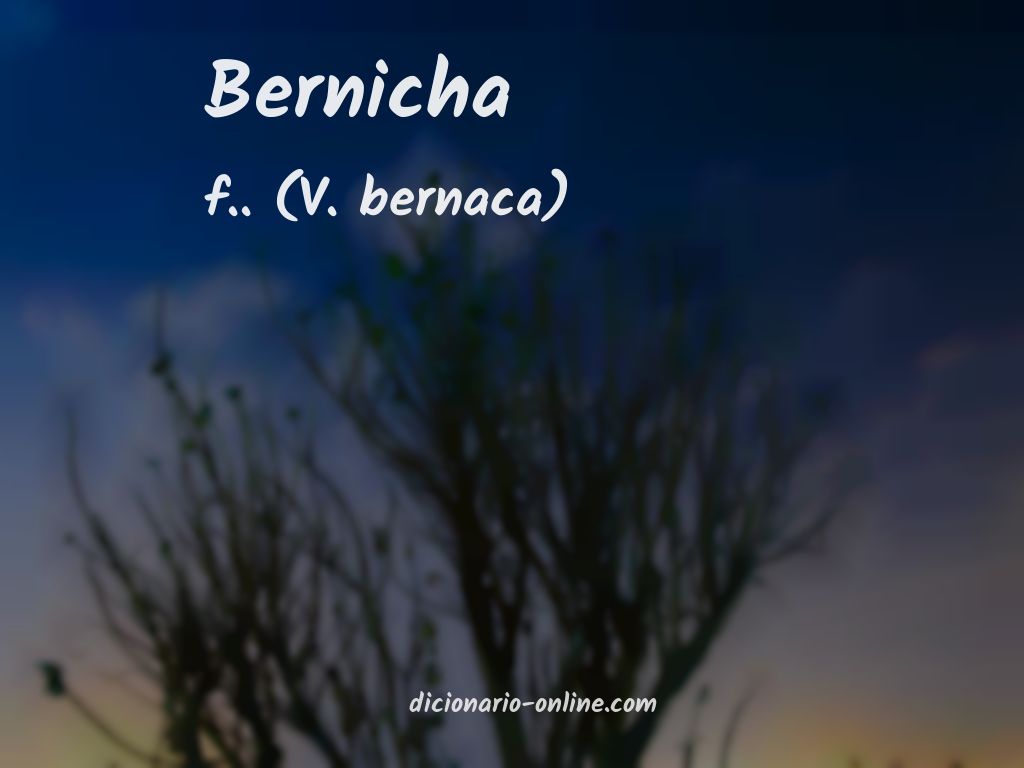 Significado de bernicha