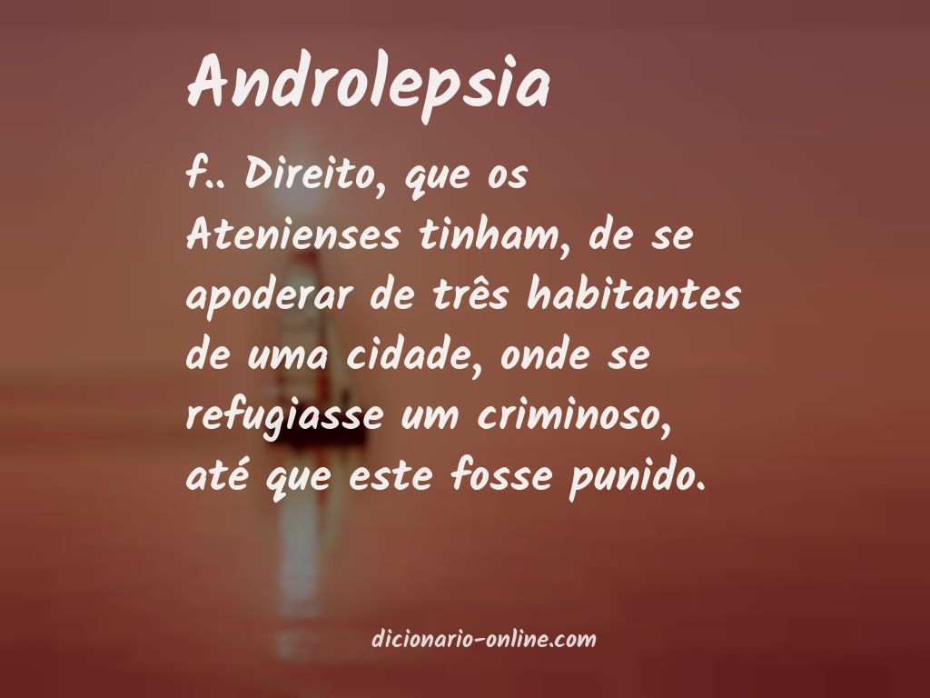 Significado de androlepsia