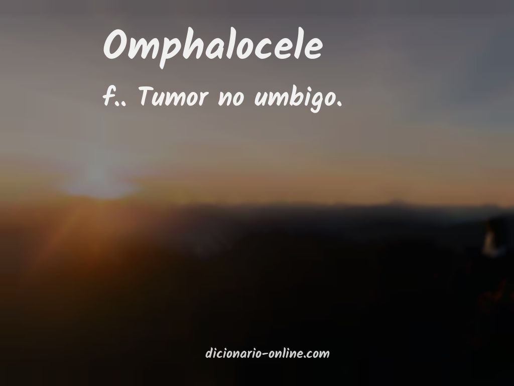 Significado de omphalocele