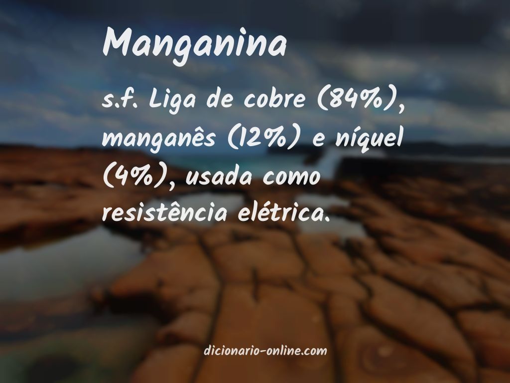Significado de manganina