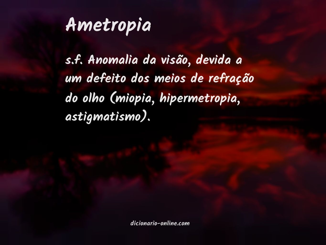 Significado de ametropia