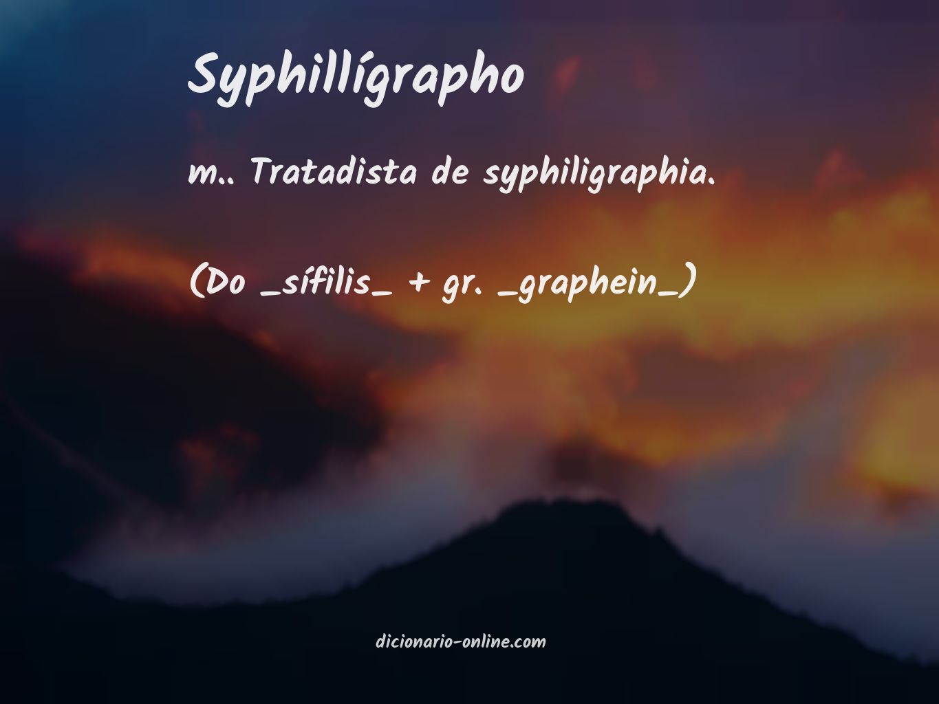 Significado de syphillígrapho