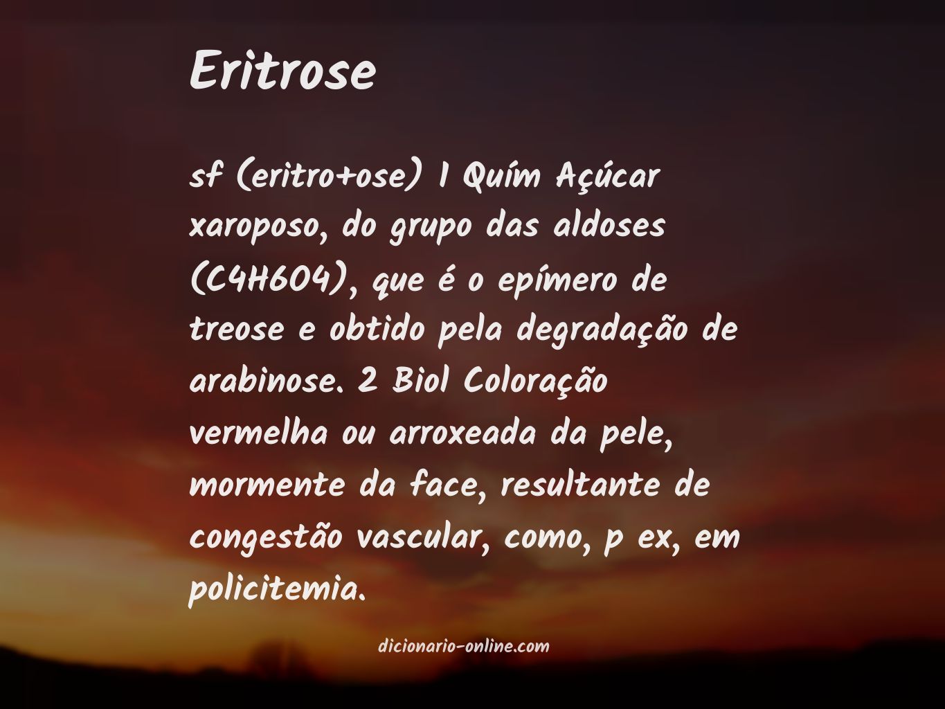 Significado de eritrose