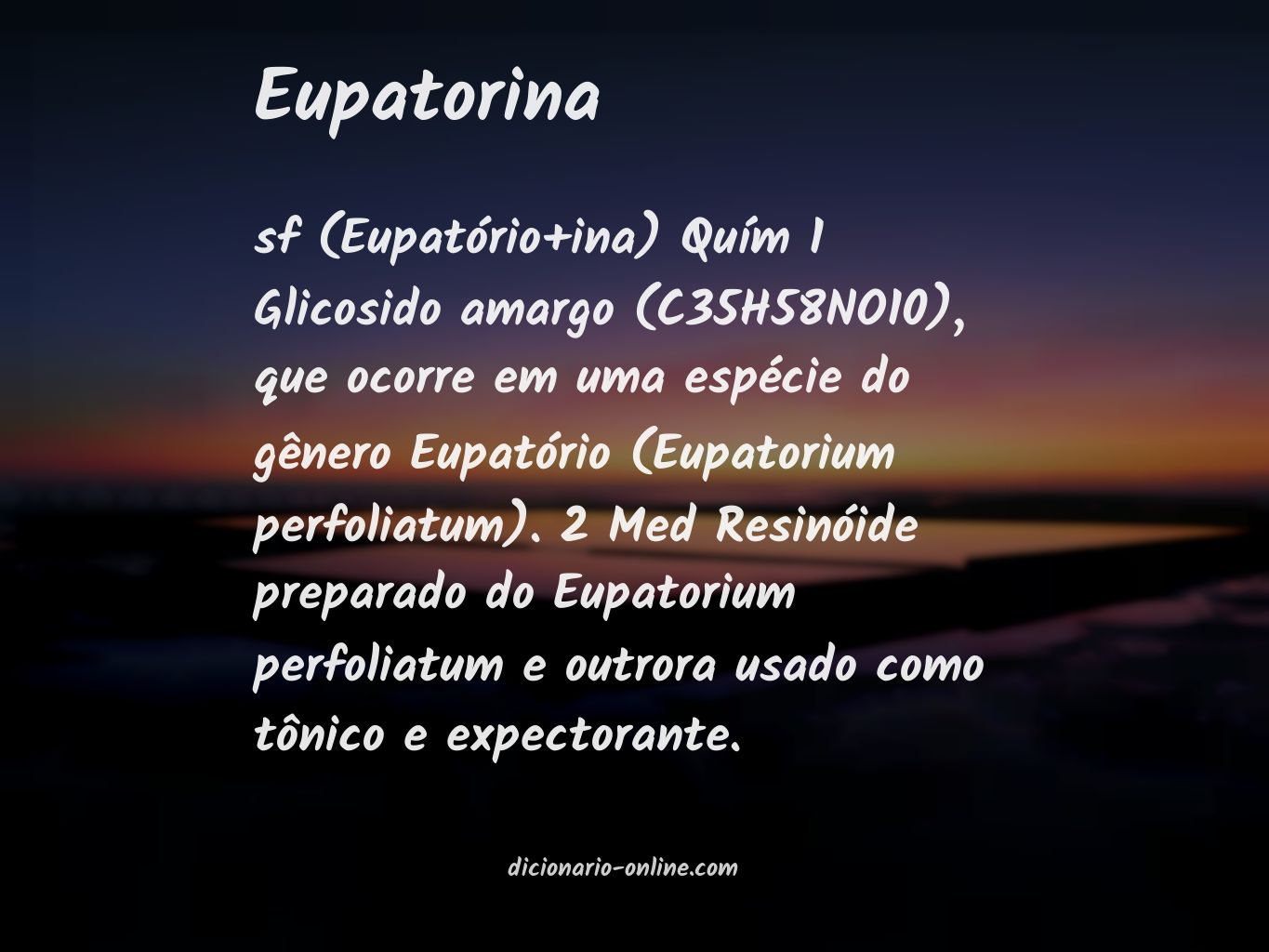 Significado de eupatorina