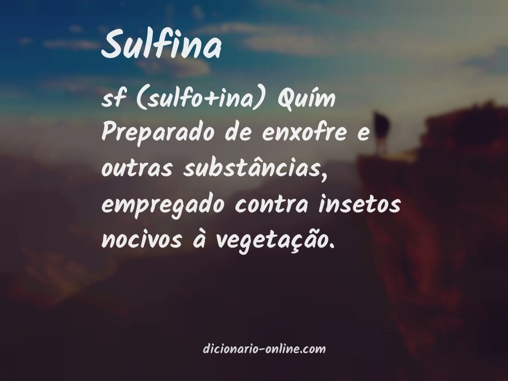 Significado de sulfina