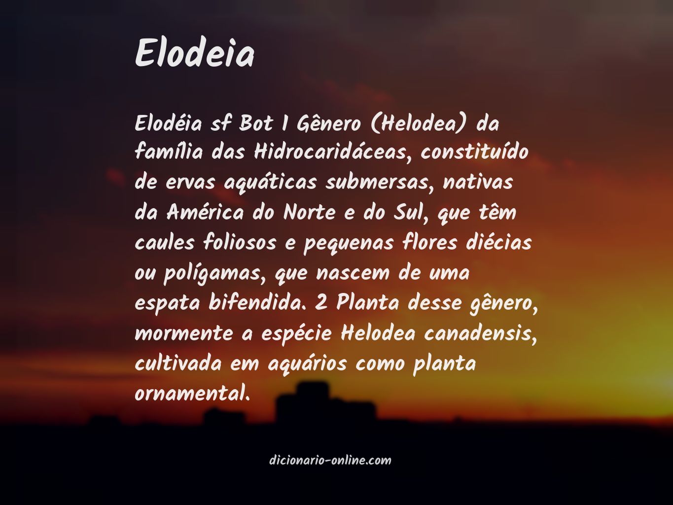 Significado de elodeia