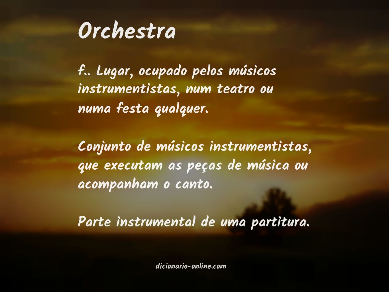 Significado de orchestra