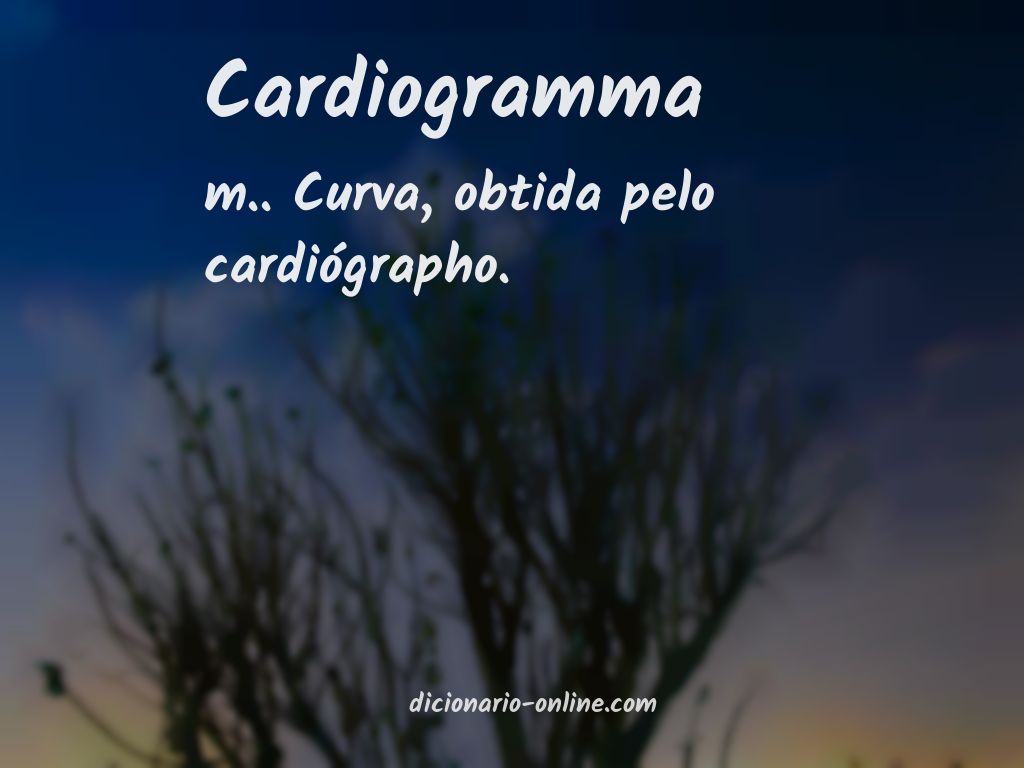 Significado de cardiogramma
