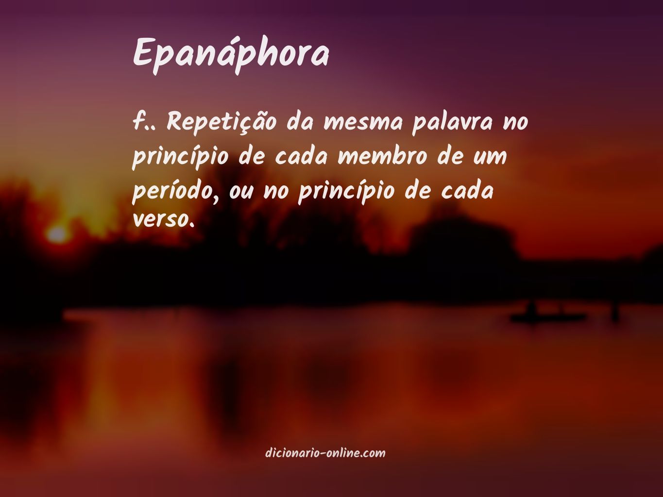 Significado de epanáphora