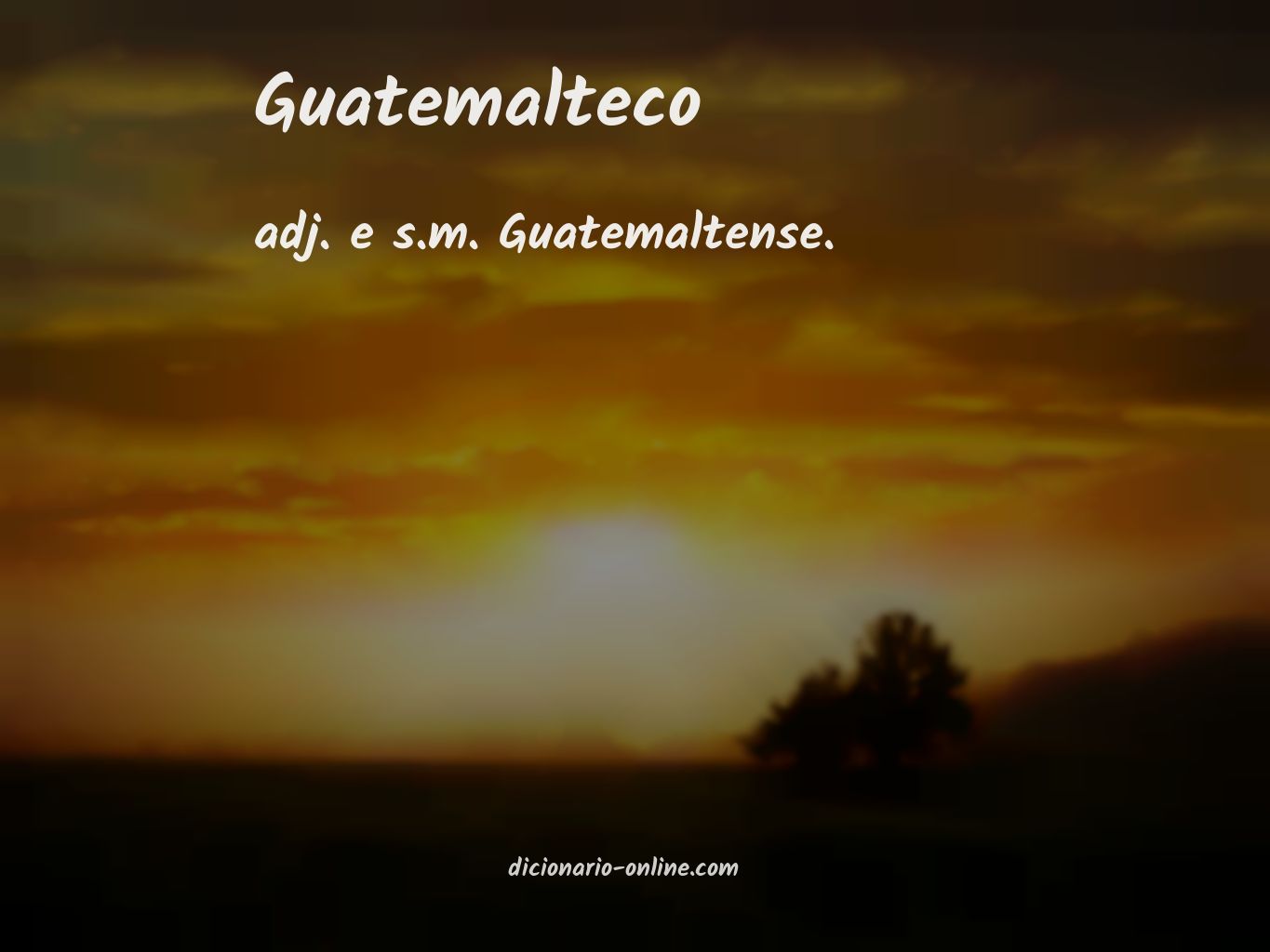 Significado de guatemalteco