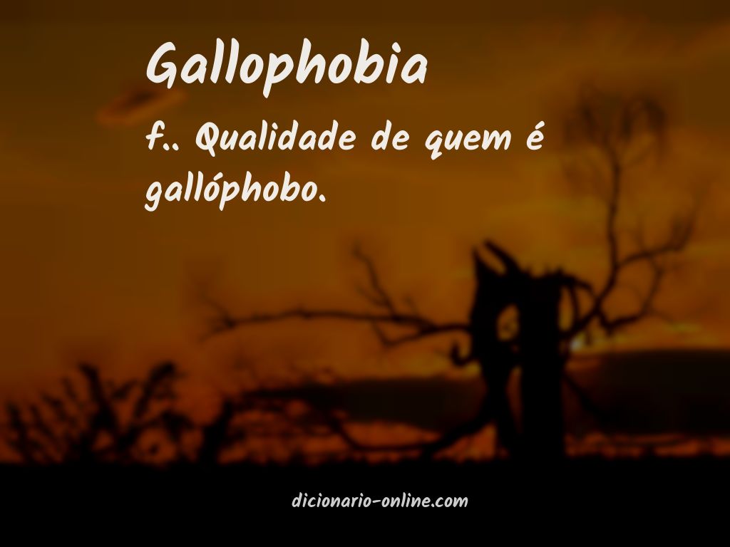 Significado de gallophobia