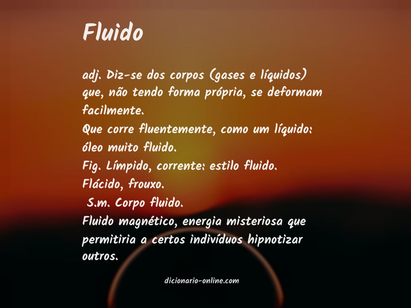 Significado de fluido