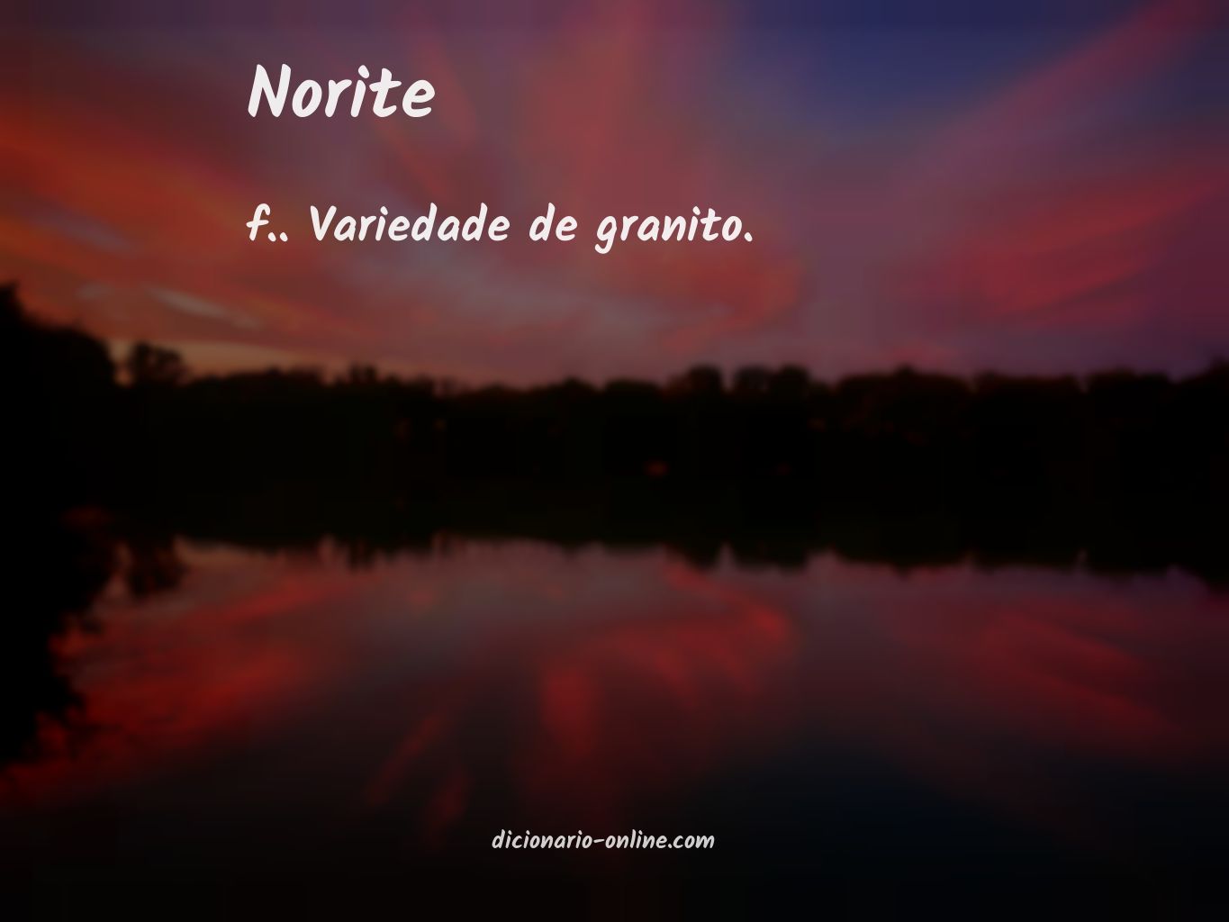Significado de norite