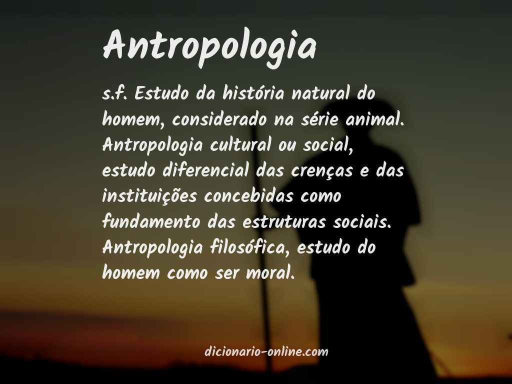 Significado de antropologia