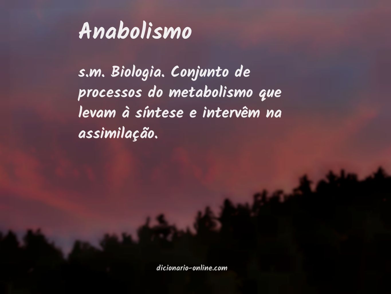 Significado de anabolismo