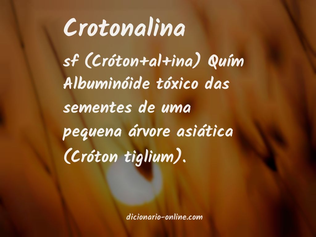 Significado de crotonalina