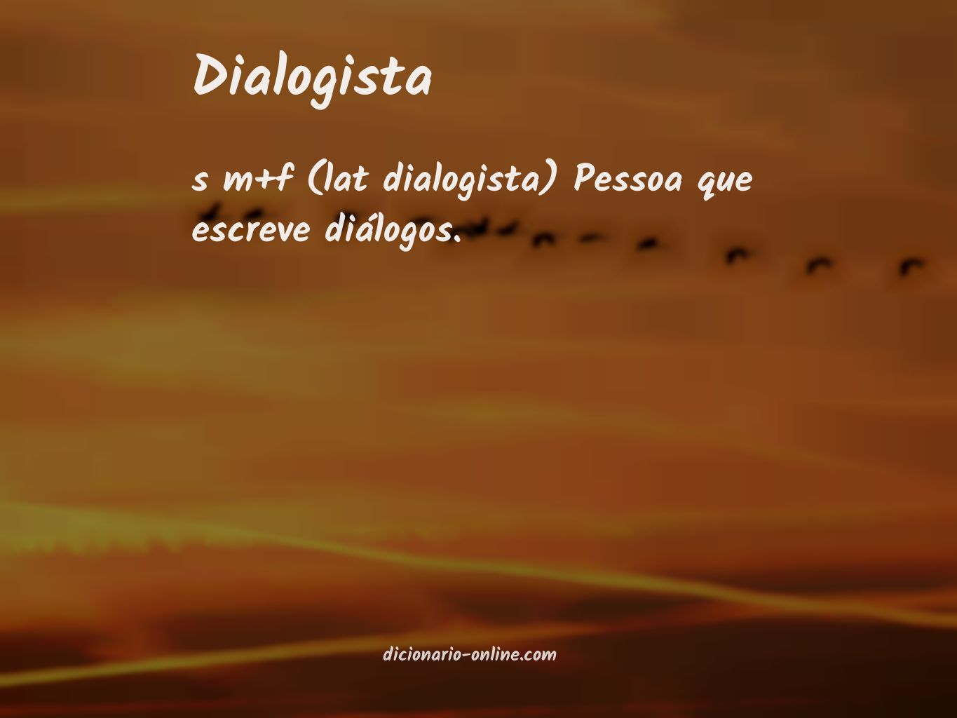 Significado de dialogista