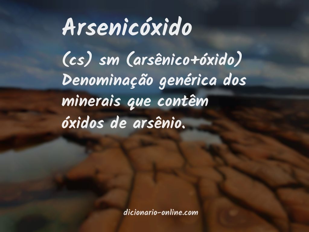 Significado de arsenicóxido
