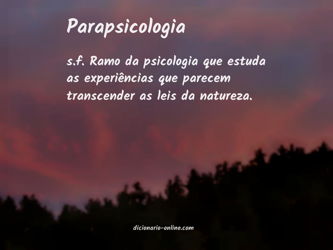 Significado de parapsicologia