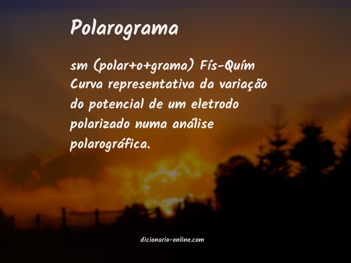 Significado de polarograma