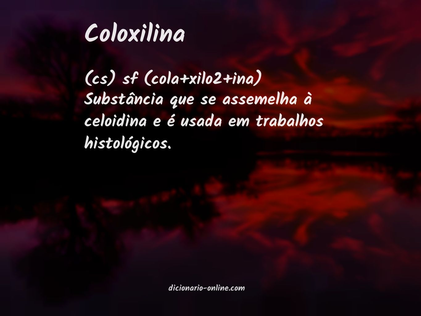 Significado de coloxilina