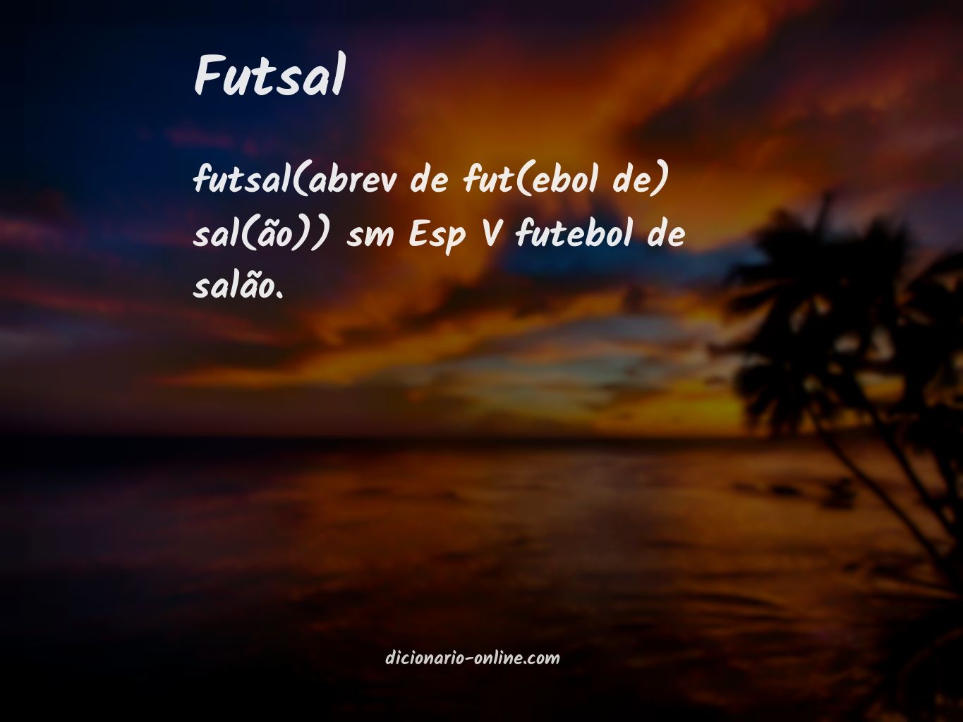 Significado de futsal