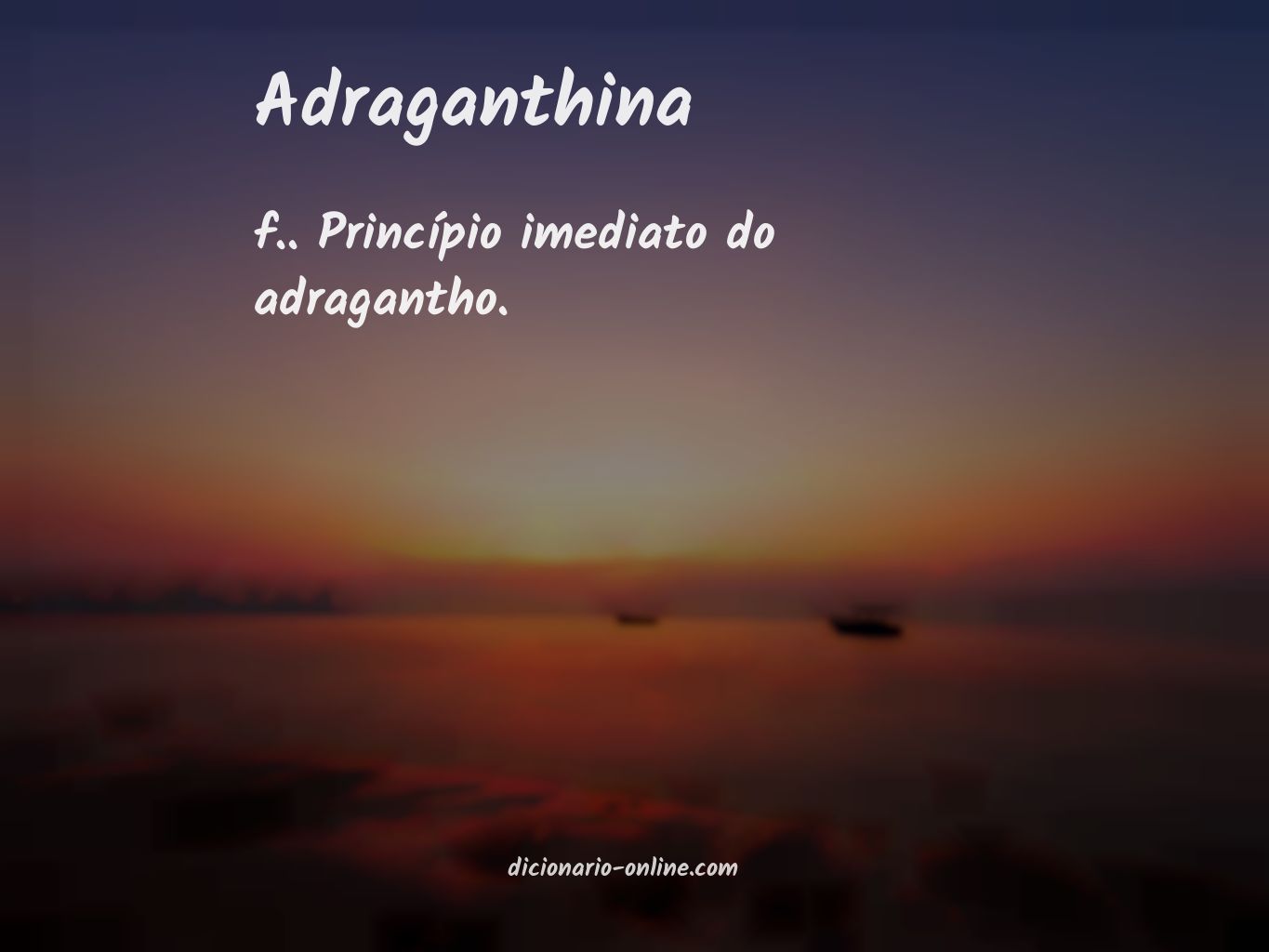 Significado de adraganthina