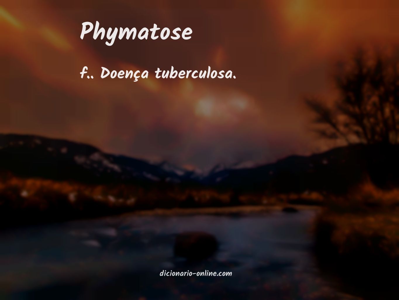 Significado de phymatose