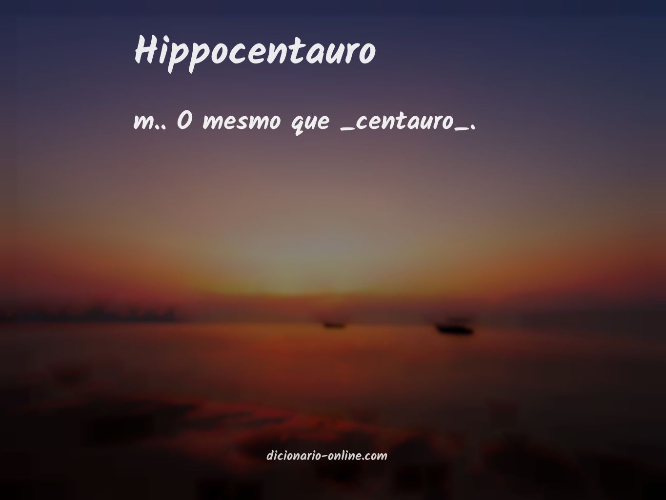 Significado de hippocentauro