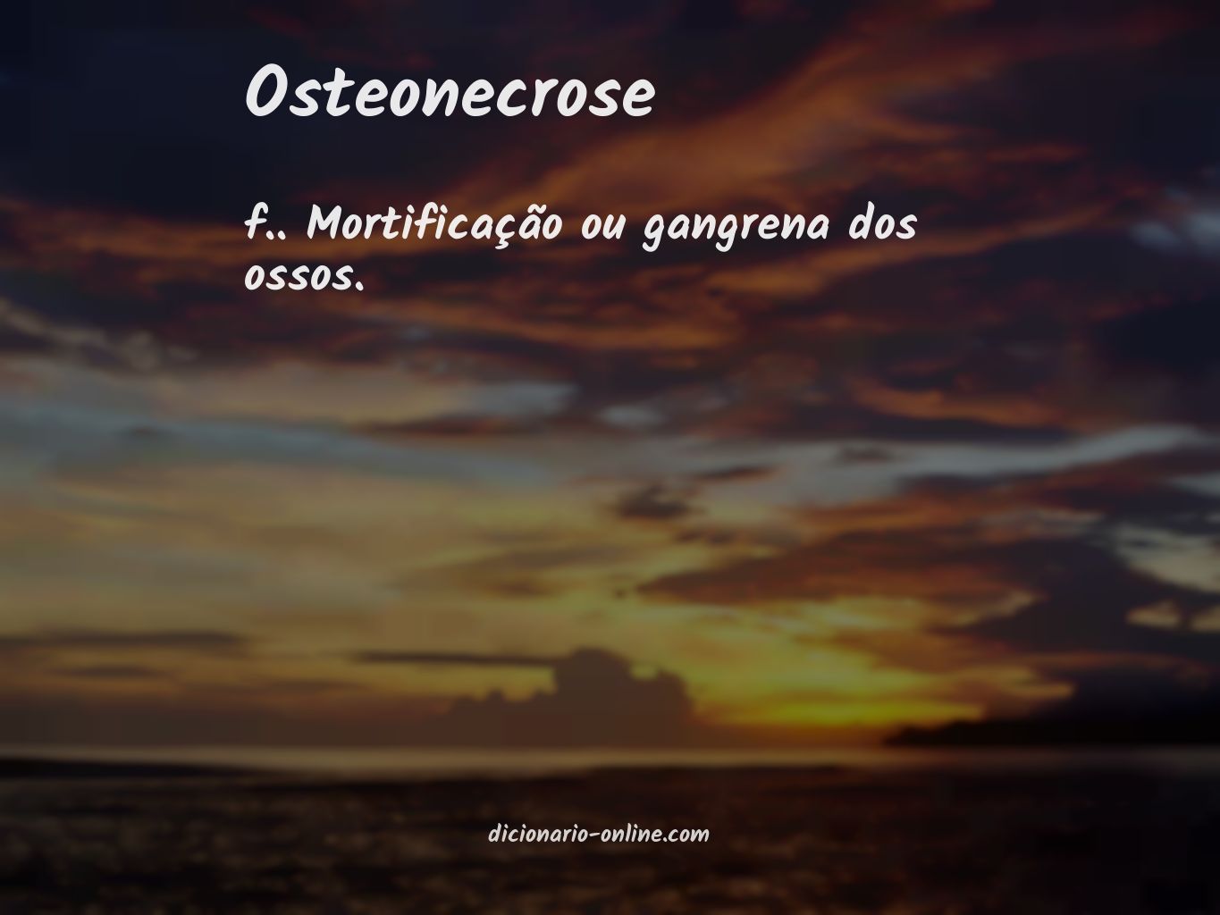Significado de osteonecrose