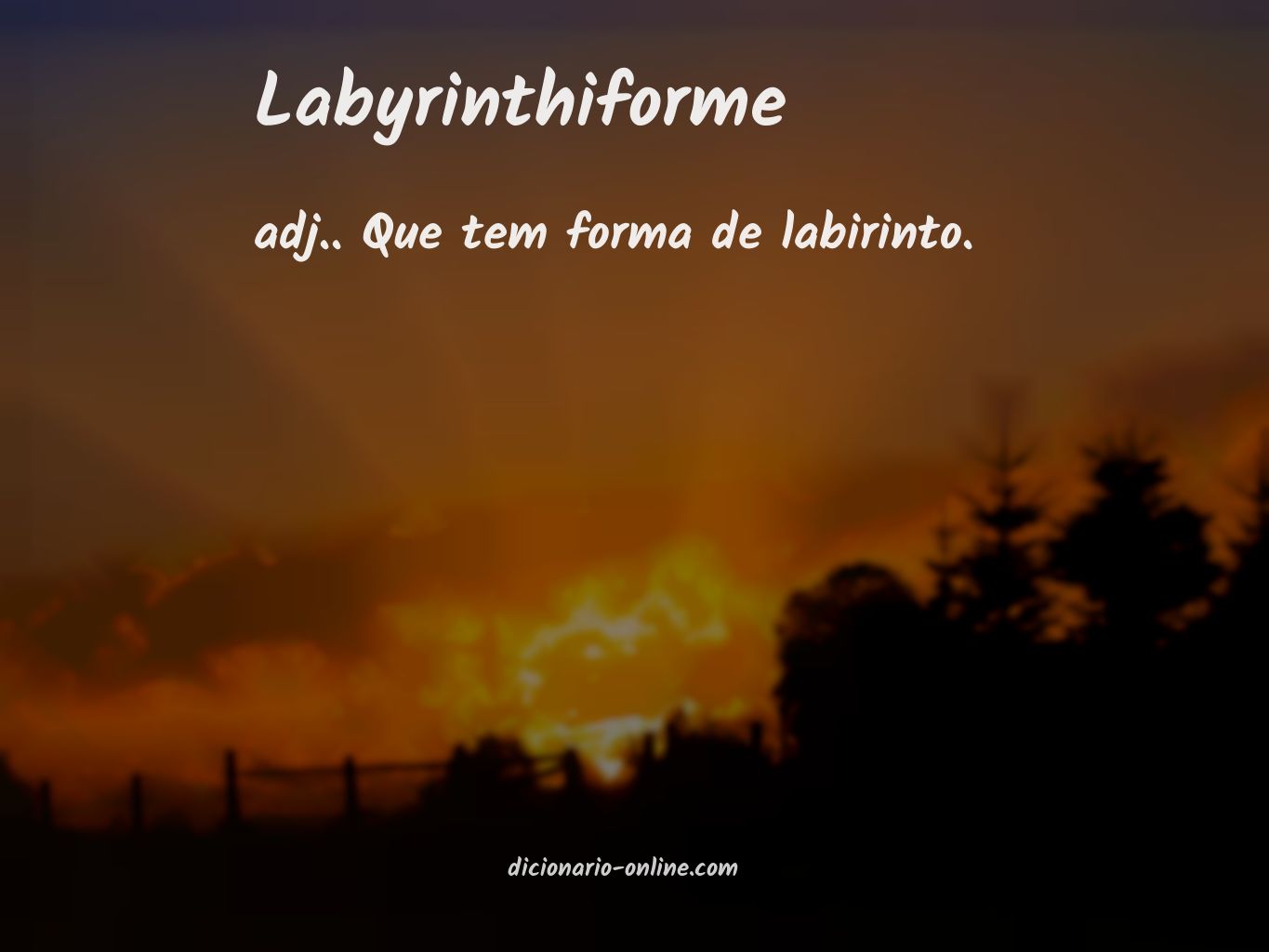 Significado de labyrinthiforme
