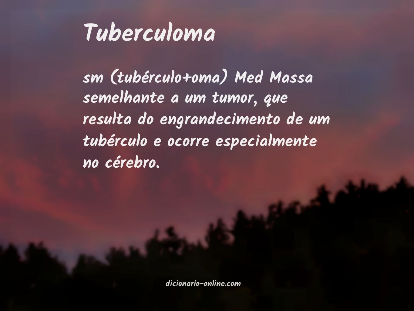Significado de tuberculoma