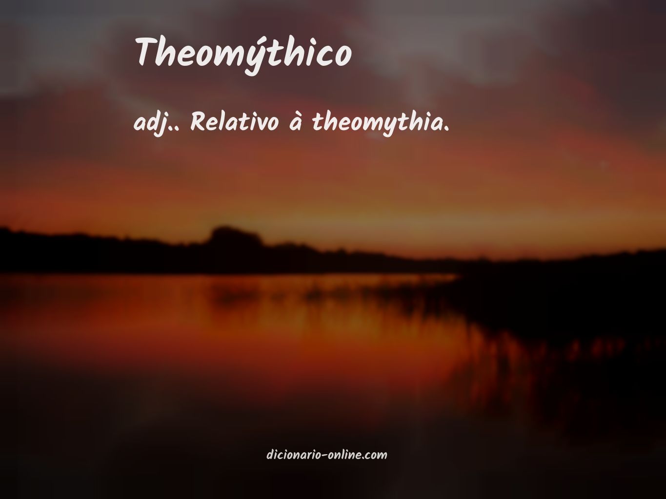 Significado de theomýthico