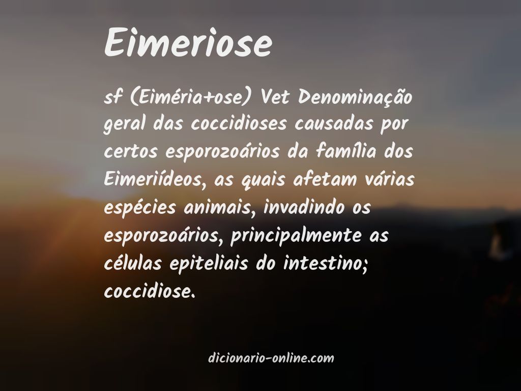 Significado de eimeriose