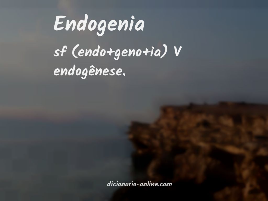 Significado de endogenia