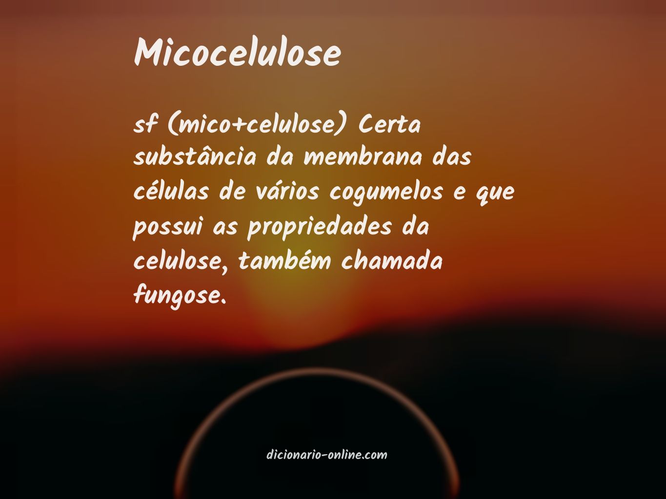 Significado de micocelulose