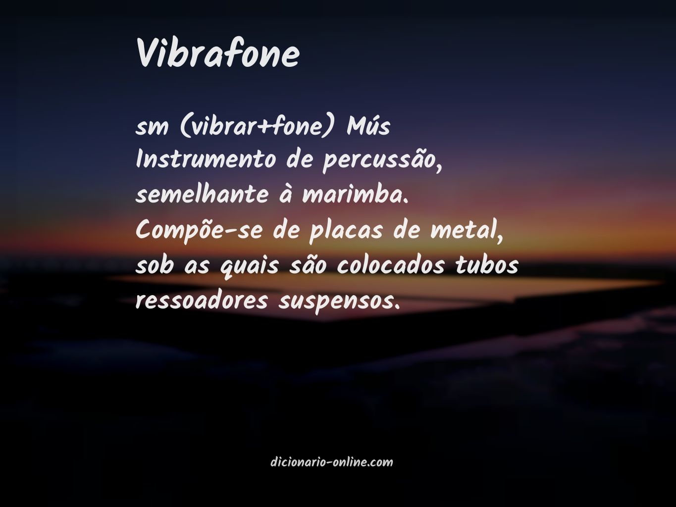 Significado de vibrafone