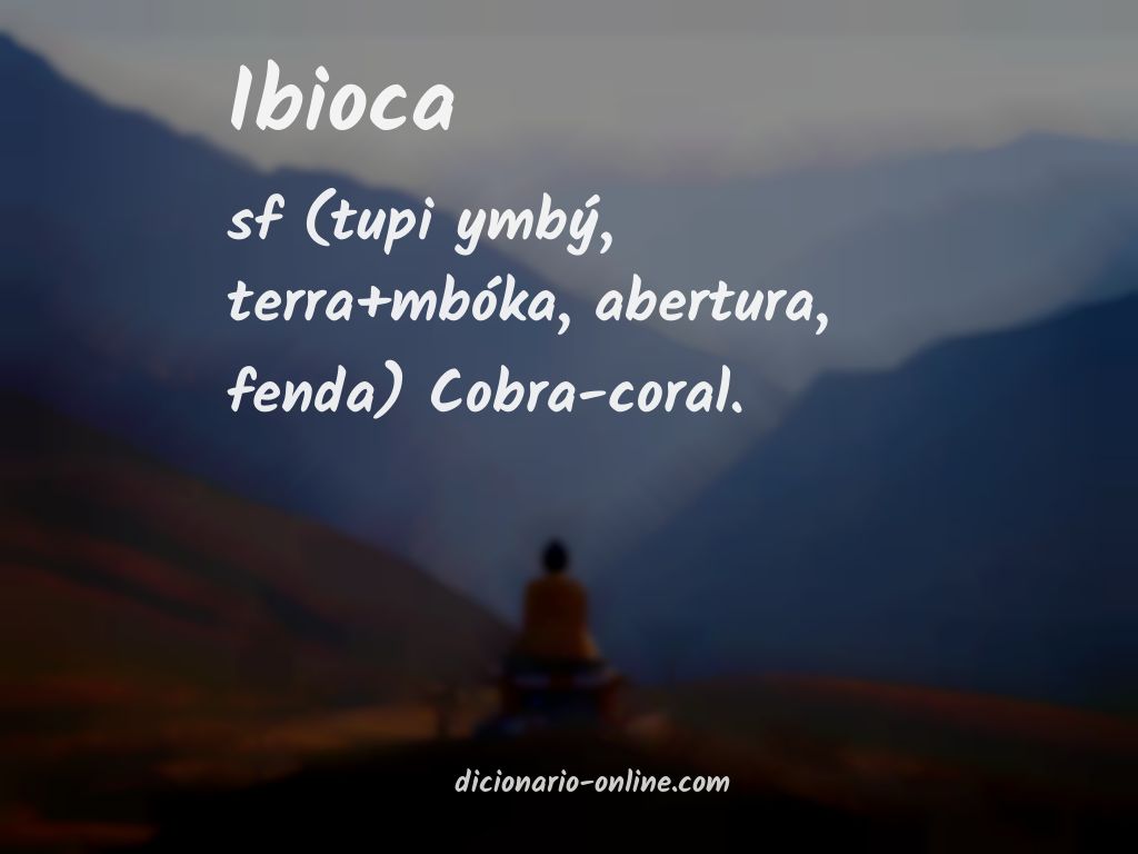 Significado de ibioca