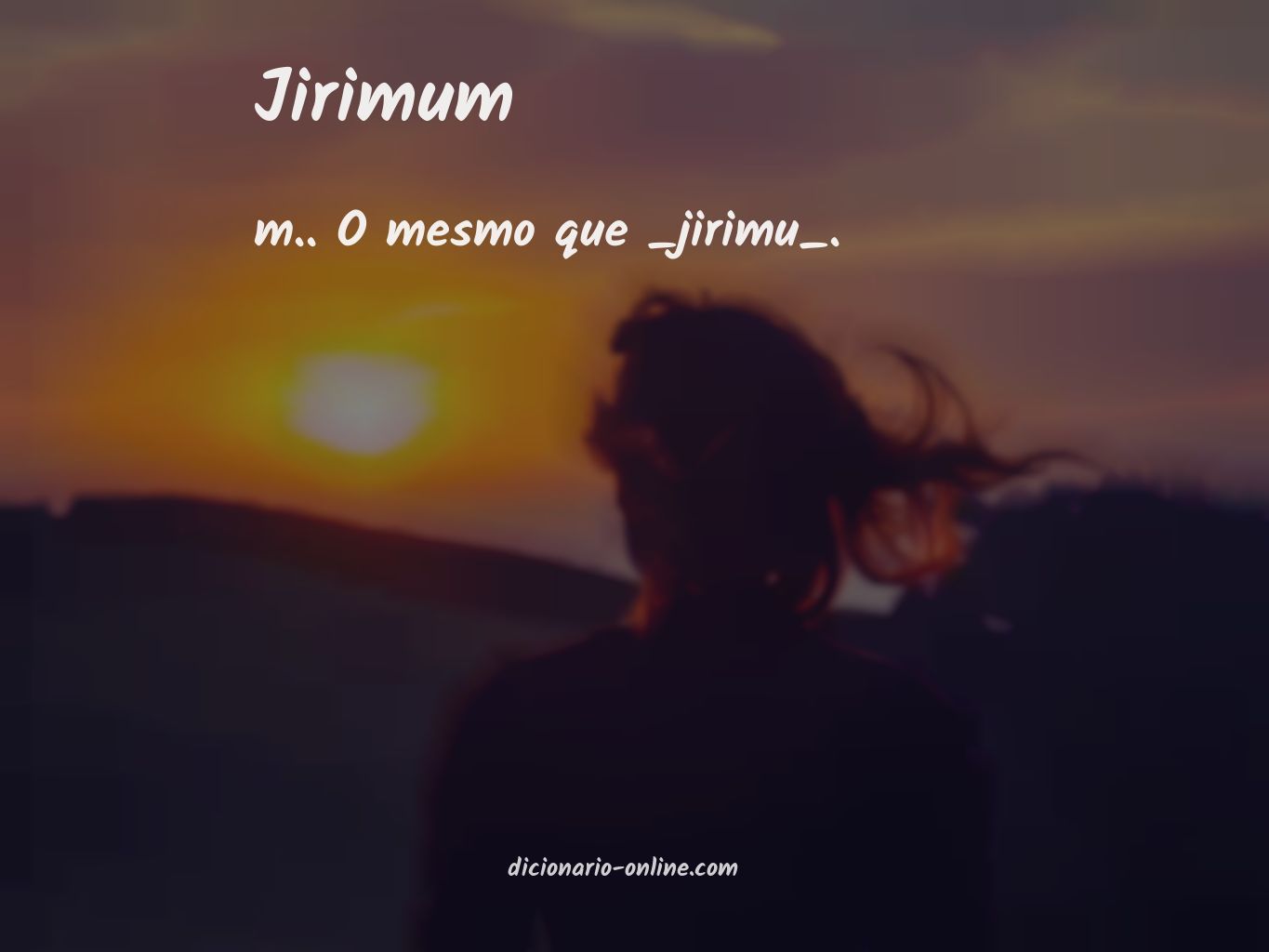 Significado de jirimum