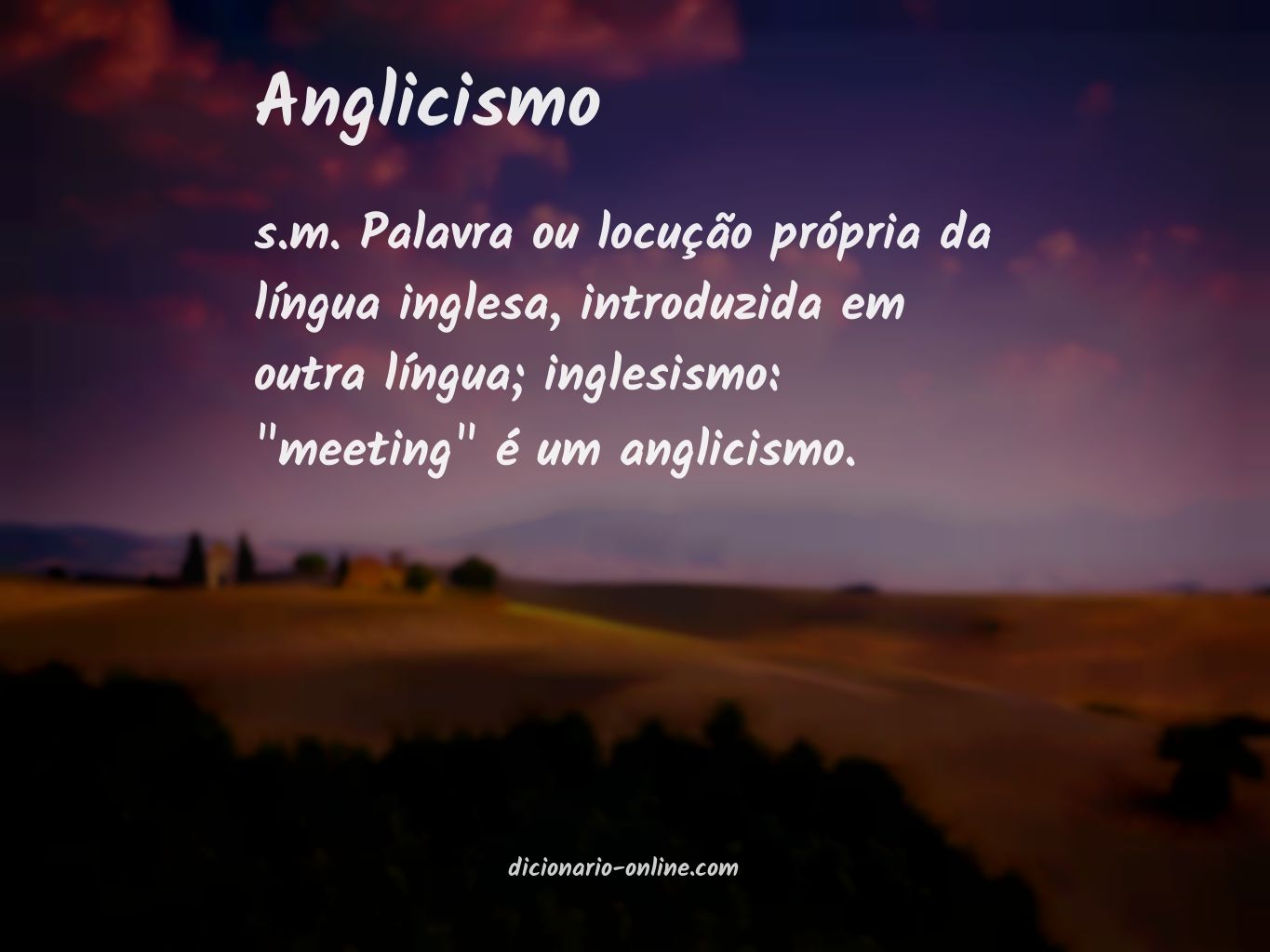 Significado de anglicismo