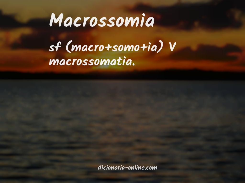 Significado de macrossomia
