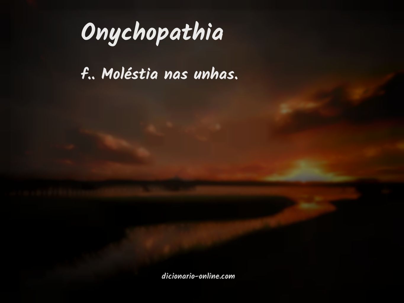 Significado de onychopathia